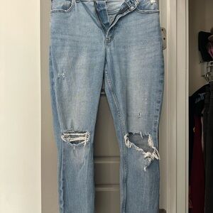Abercrombie Light Blue skinny Distressed Jeans